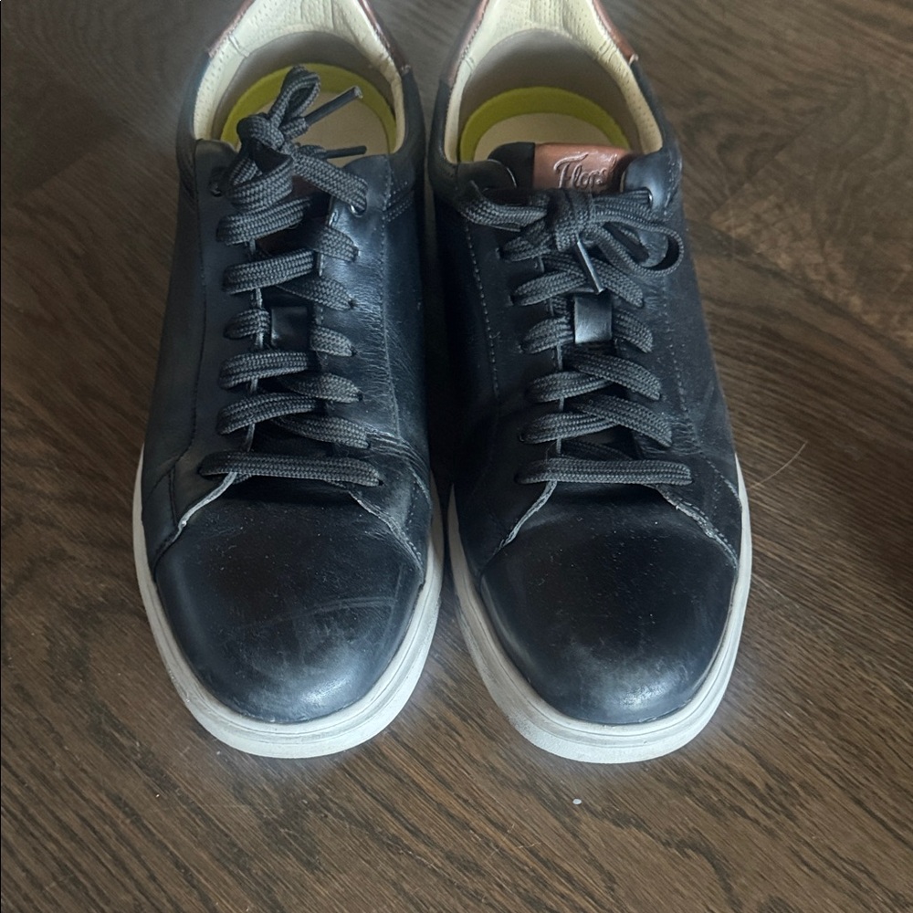 Florsheim Black Leather Men's Casual Sneakers